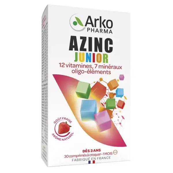 Arkopharma Azinc Vitality Junior Sabor Morango 30 comprimidos