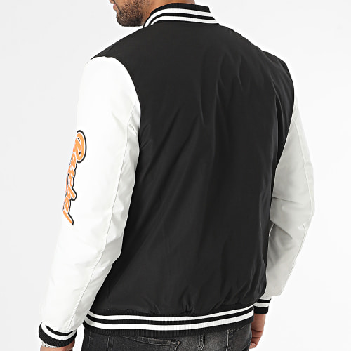 Veste Teddy Noir Blanc