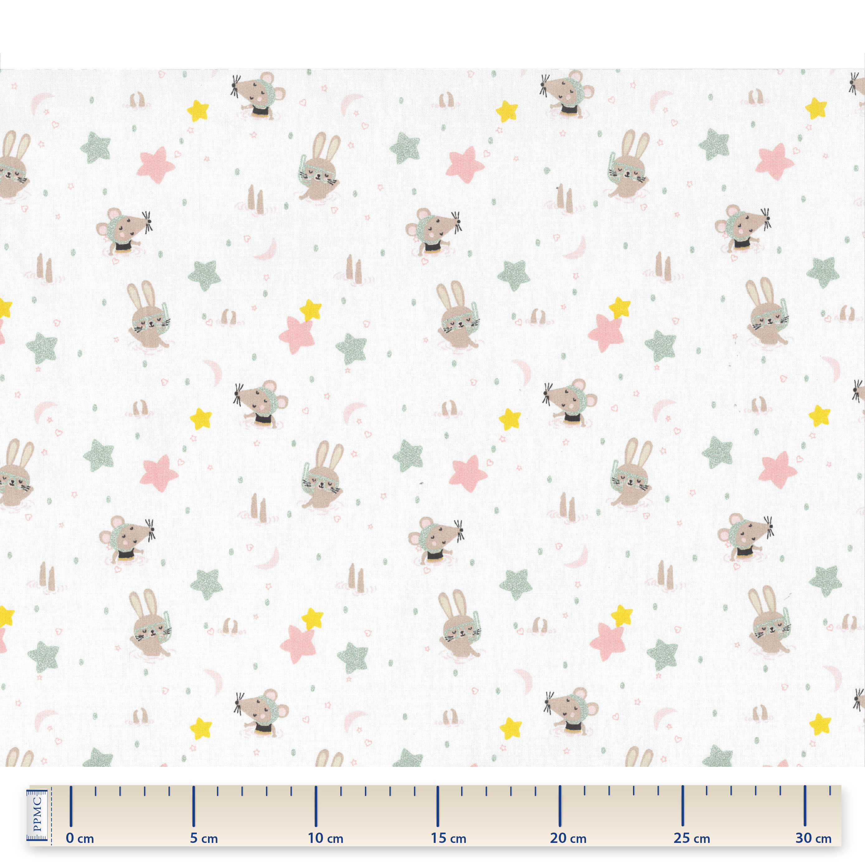 Tissu Coton Au Mètre Souris Rêveuses Ex935