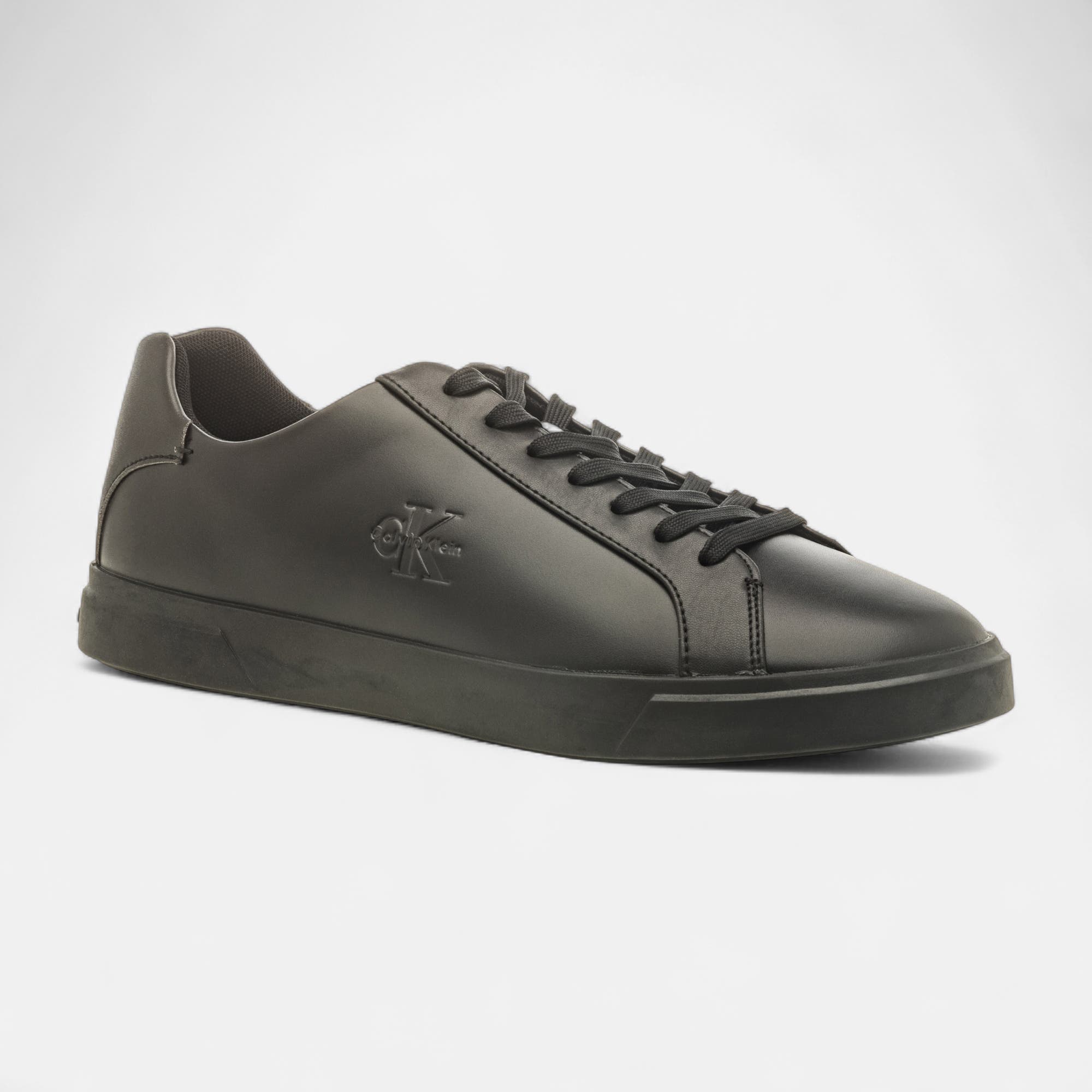 Baskets Homme en cuir noir