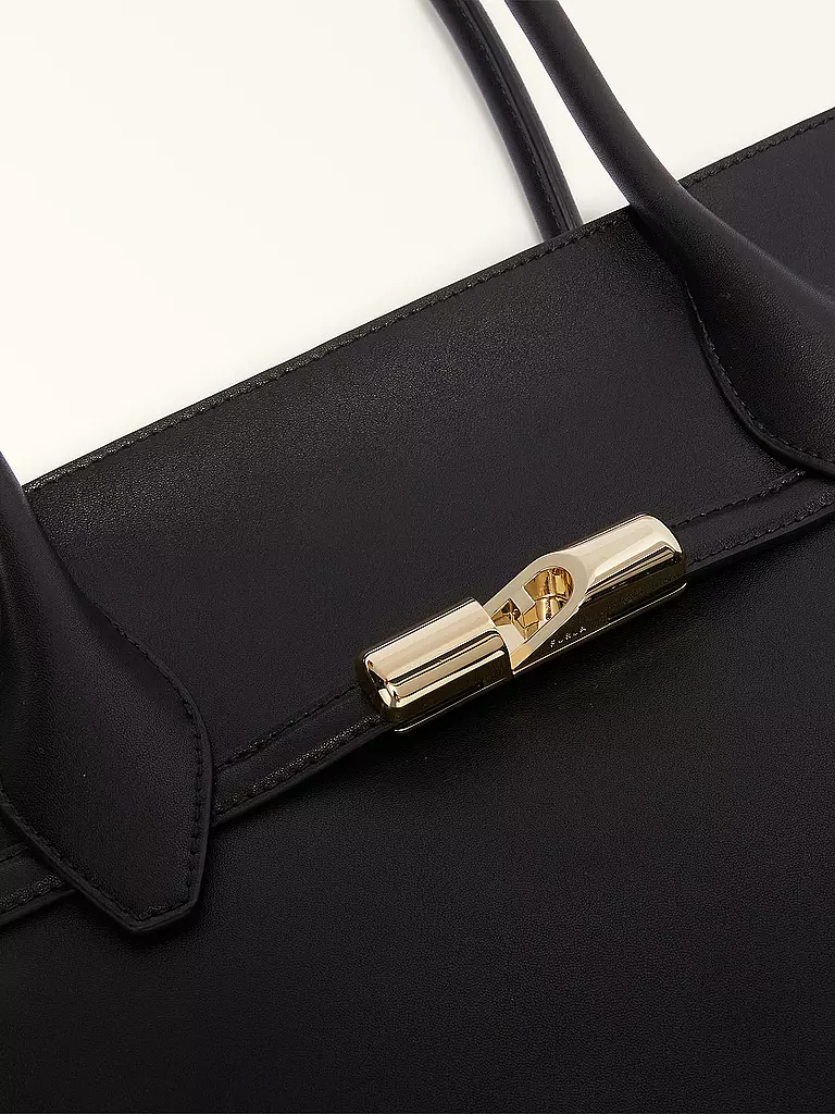 FURLA Ledertasche - Shopper GOCCIA Large schwarz