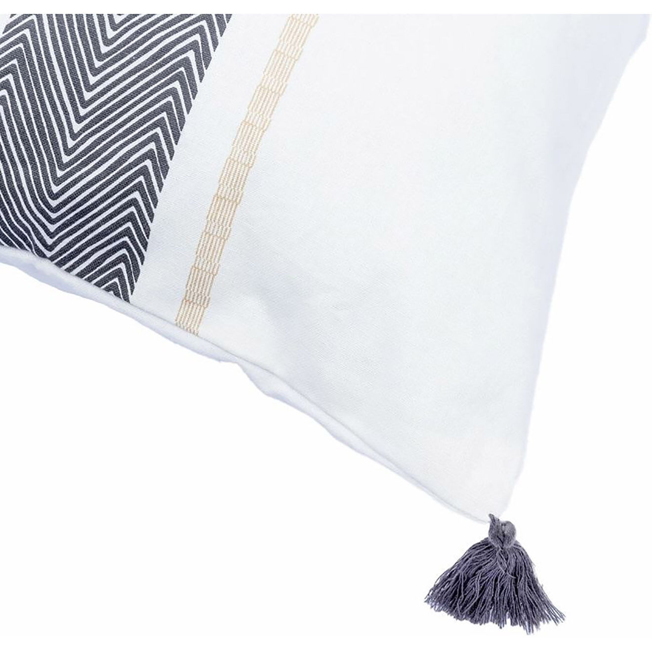 Febronie Housse de coussin Alentejo ardoise - 60x40 cm