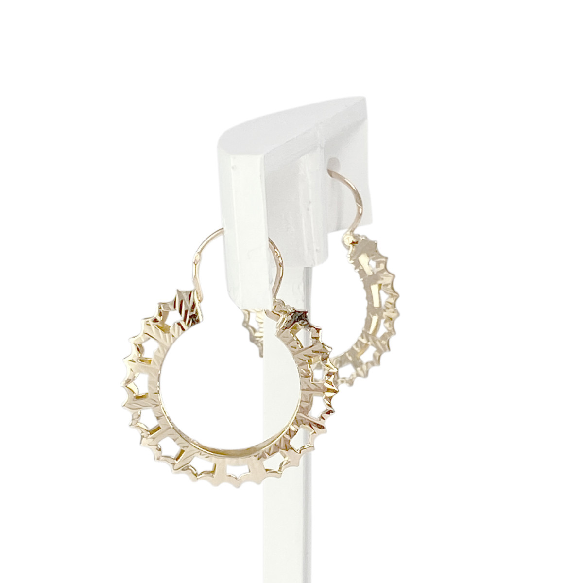 Boucles d'oreilles d'occasion or 750 jaune