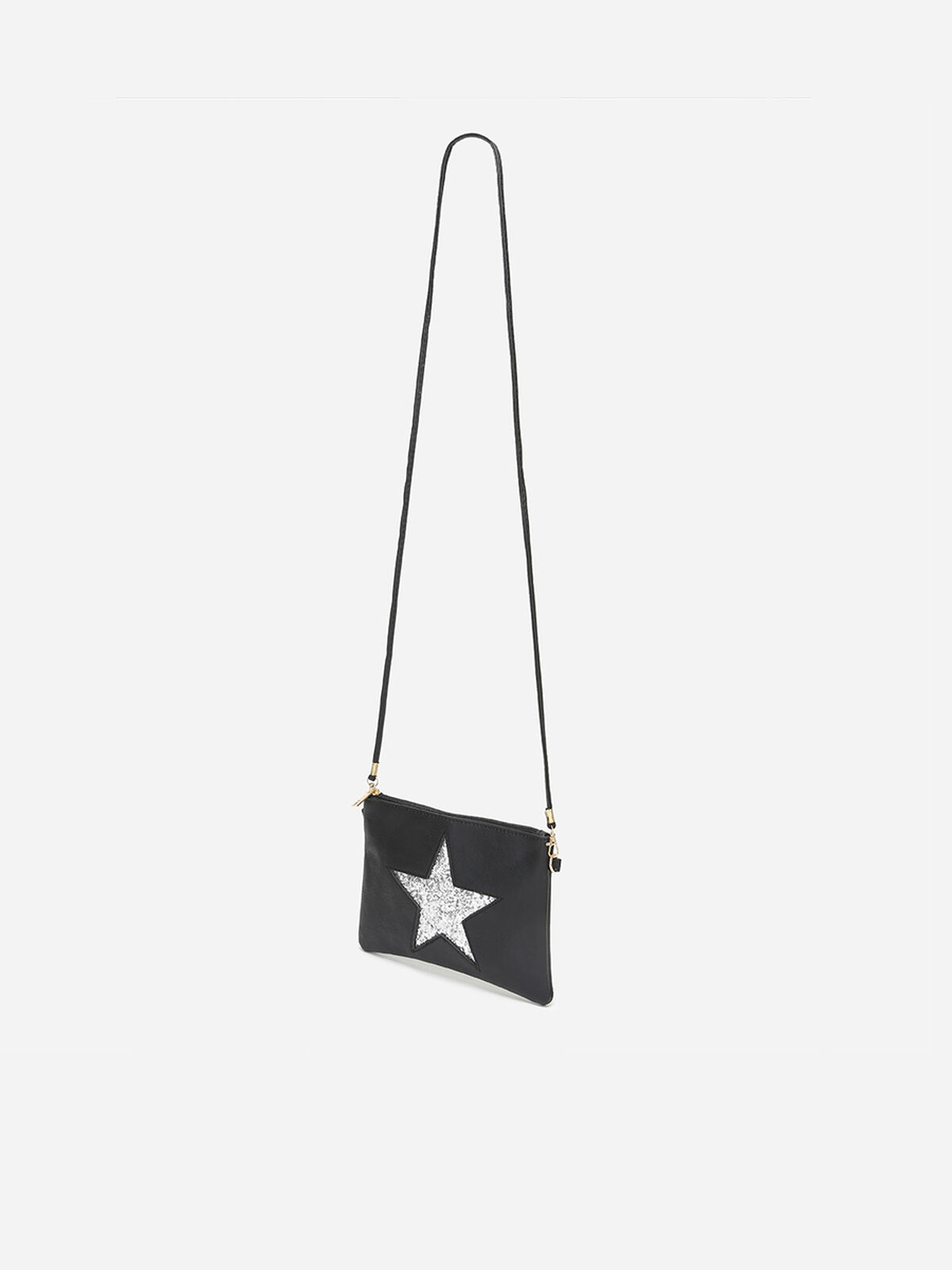 Sac en simili à étoile- Noir