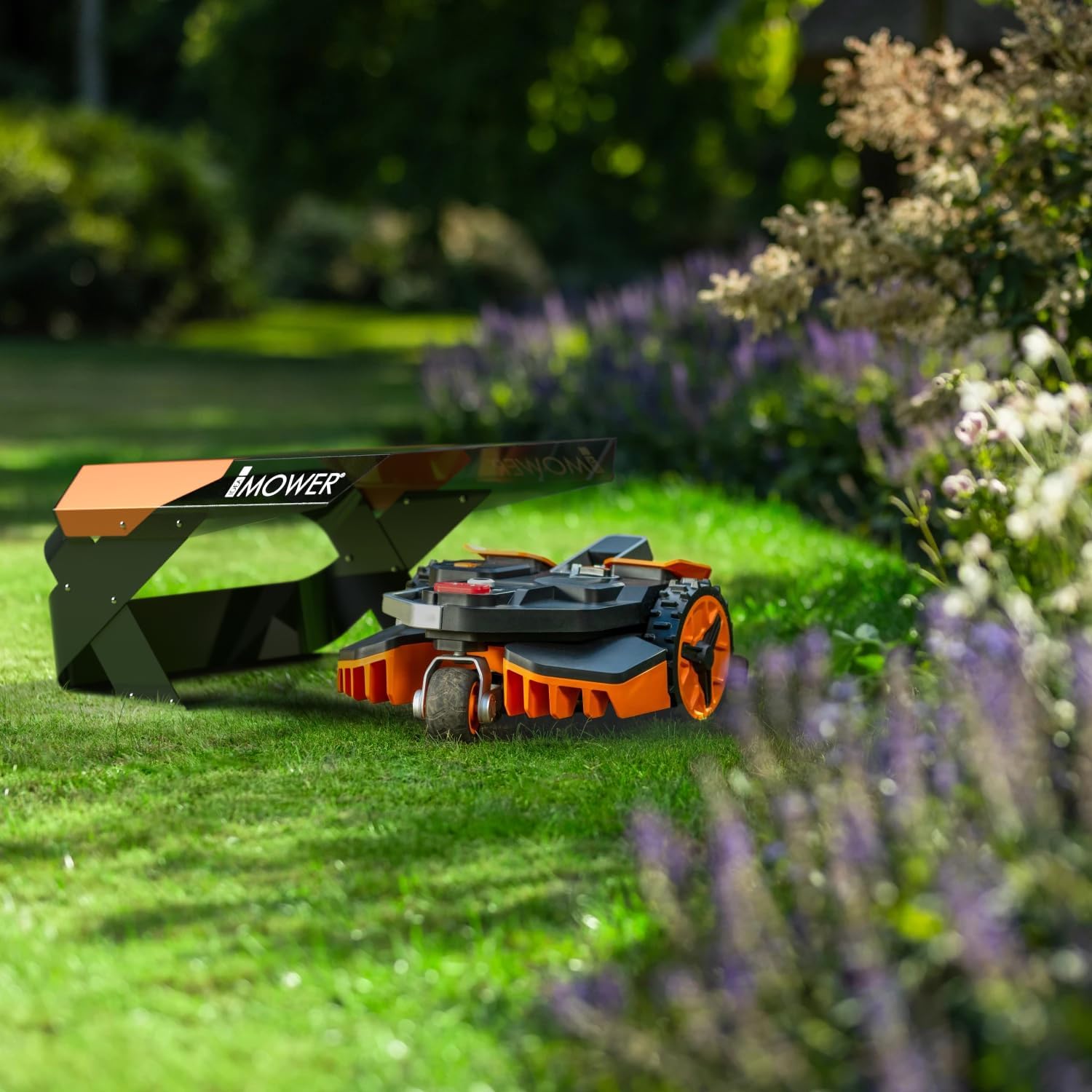 Idea Mower Mobius Mähroboter Garage Kompatibel mit Worx Vision | Rasenmähroboter Garage Hergestellt aus Polycarbonat mit 2UV-Schutz, Edelstahl und Aluminium-Verbundplatten