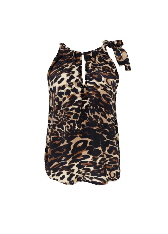 Black Colour Bcluna Bow Top