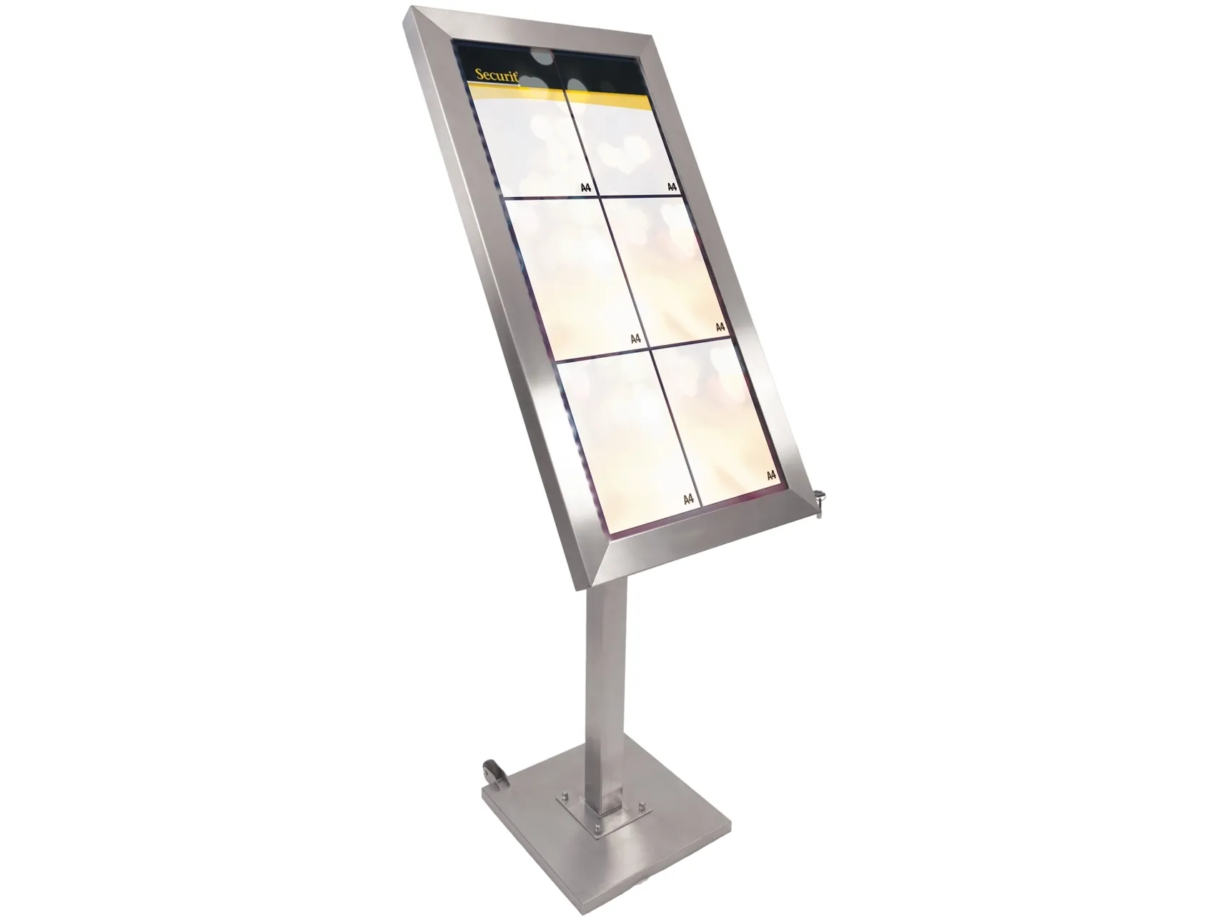 Securit® 6xA4 STAINLESS STEEL informationsdisplay