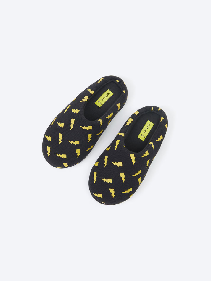 Pantufa de viscose - Preta