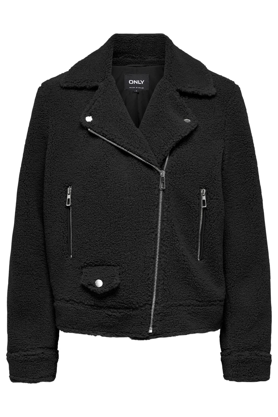 Only Onlrio Teddy Biker Jacket Cc 4577746 black