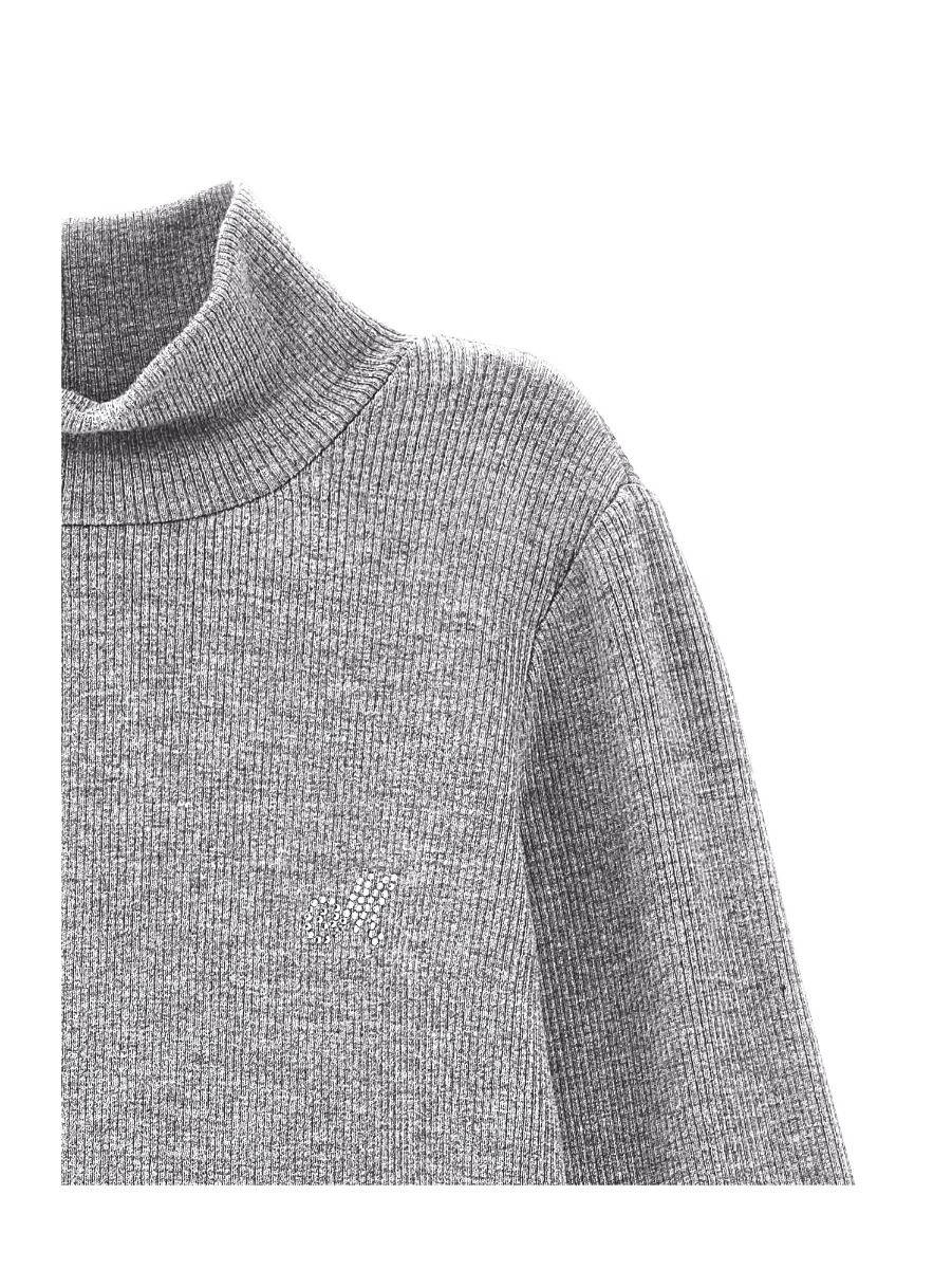 Monnalisa Fine Ribbed Turtleneck