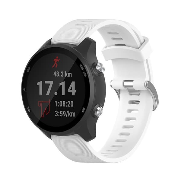 INF Klokkereim for Garmin Forerunner 245 Silikon Hvit Garmin Forerunner 245 20 mm