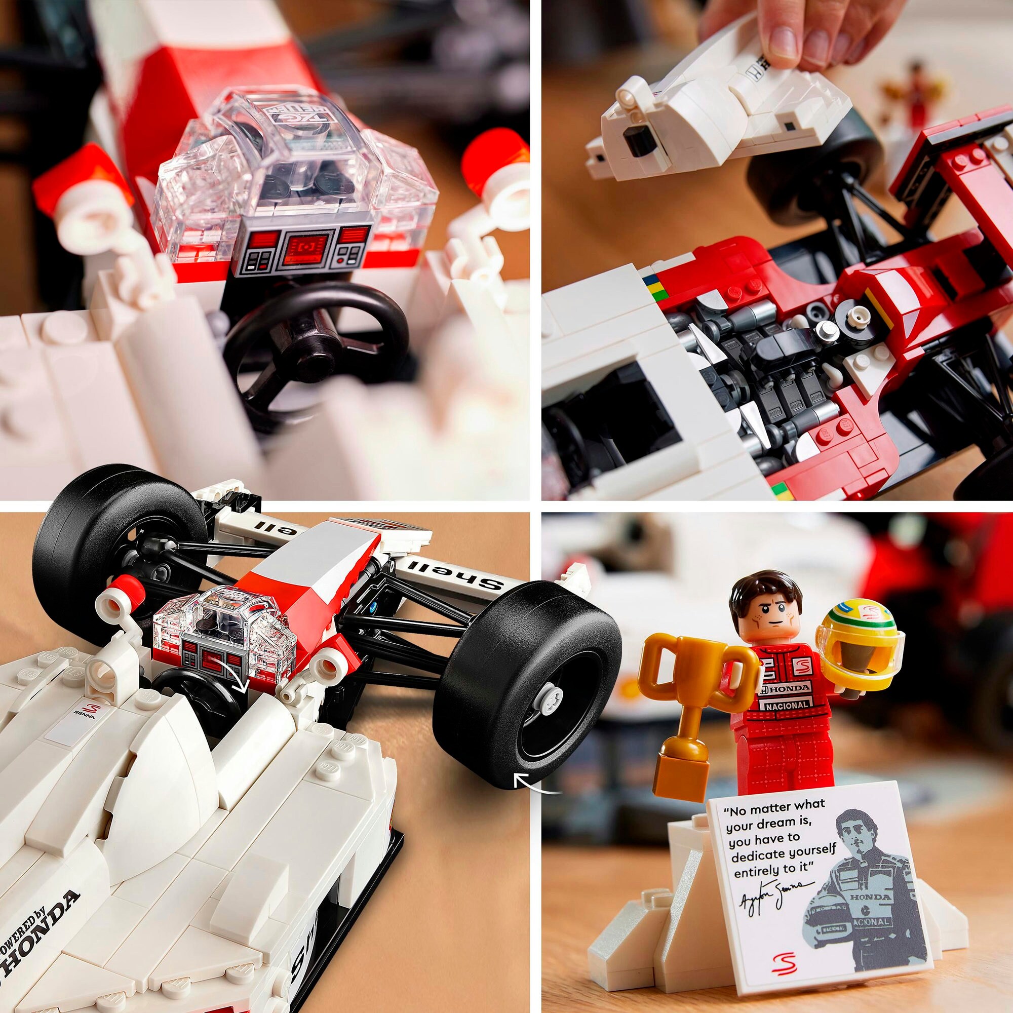 LEGO Konstruktionsspielzeug Icons McLaren MP4/4 & Ayrton Senna