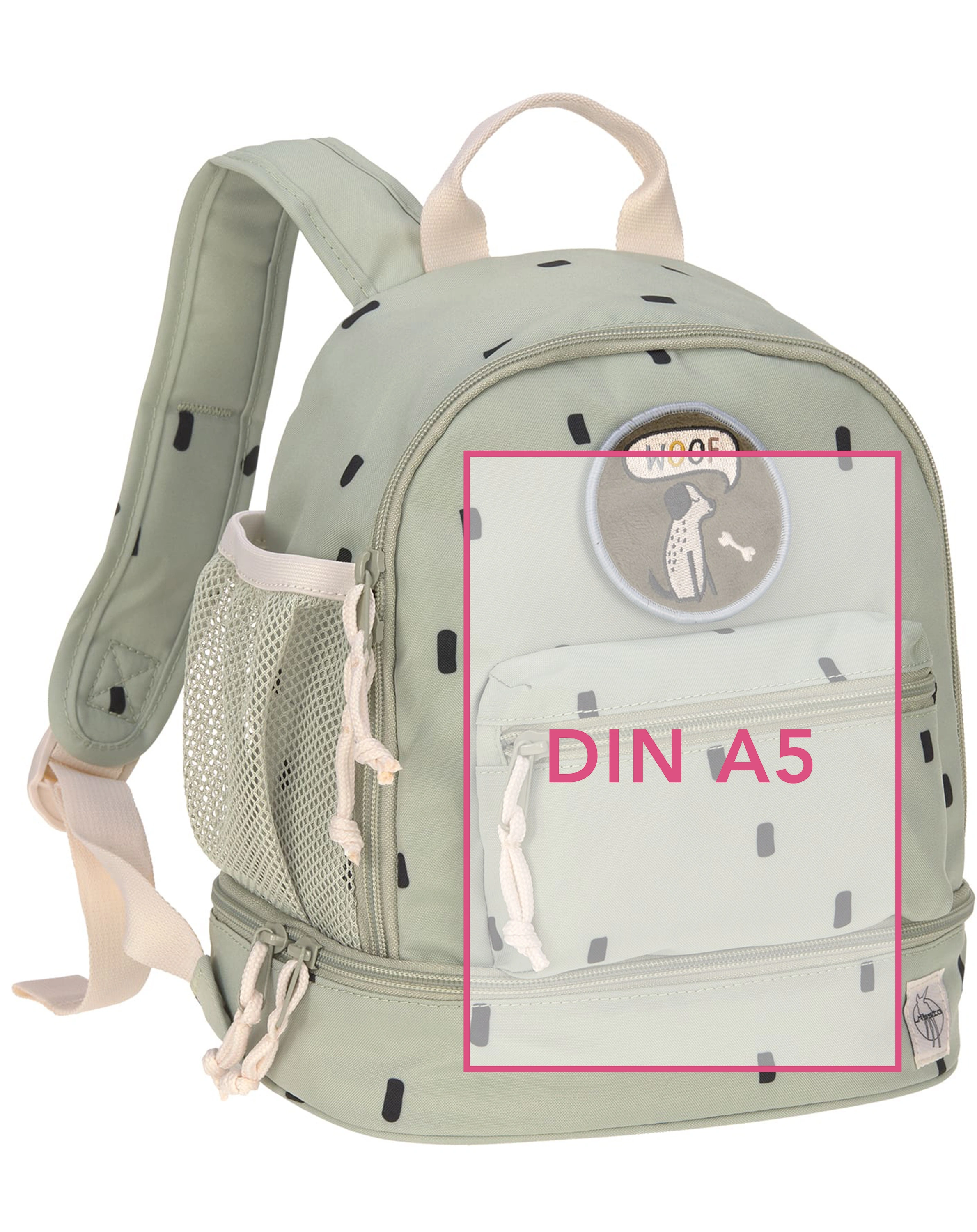 Rucksack HAPPY PRINTS (27x24x15) in light olive