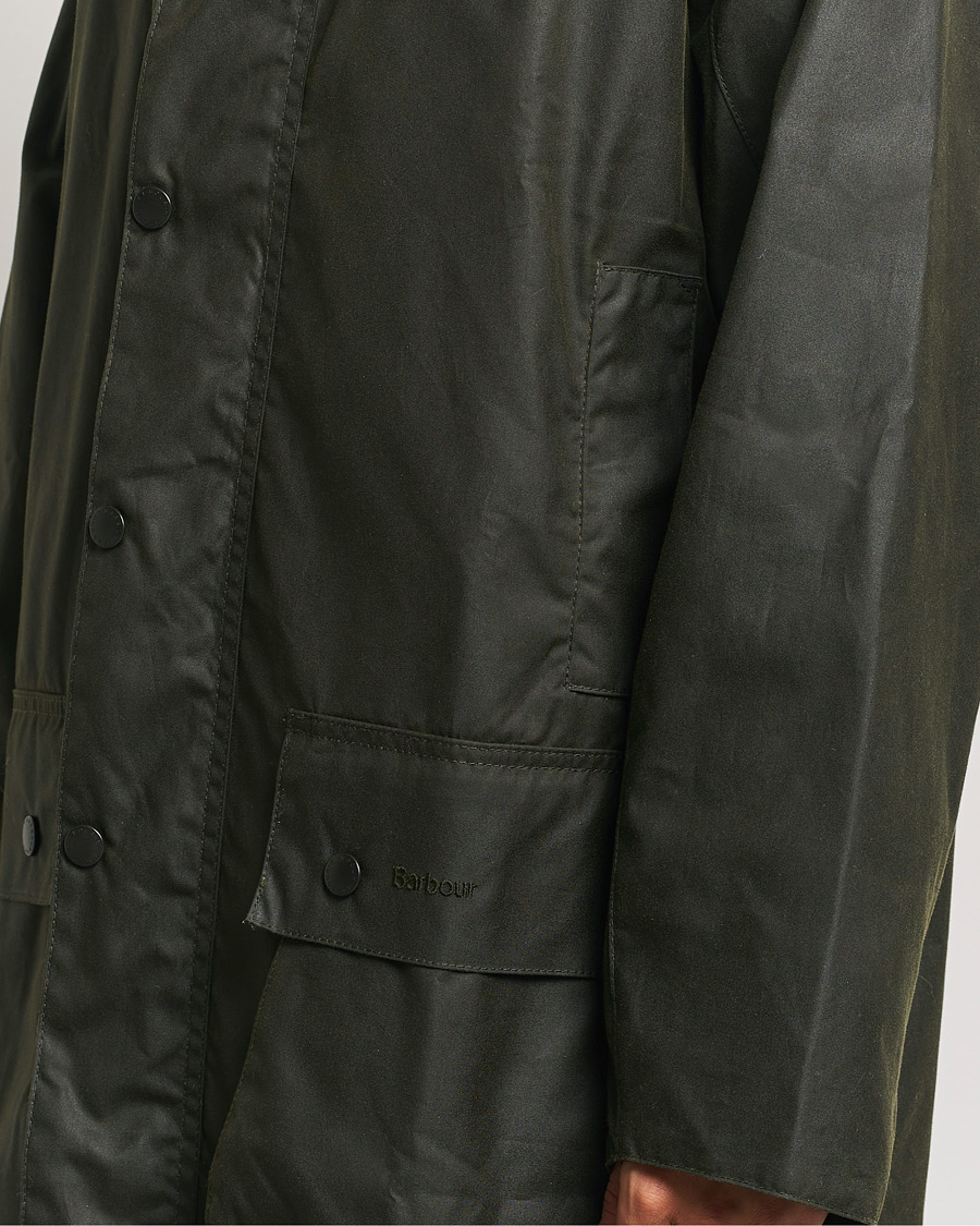 Barbour Lifestyle Border Wax Coat Archive Olive