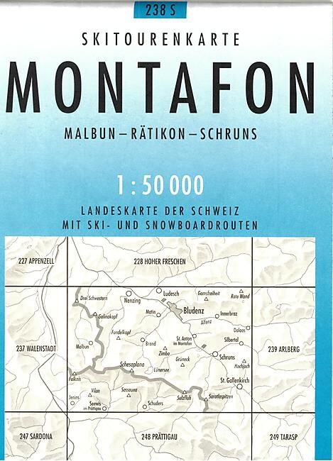 BUNDESAMT - 238S MONTAFON ECHELLE 1 50 000