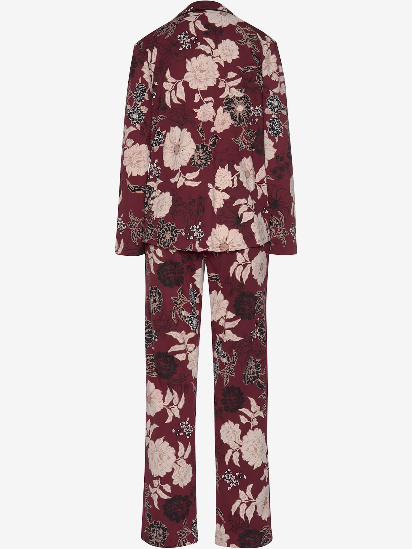 Pyjama au motif floral botanique
