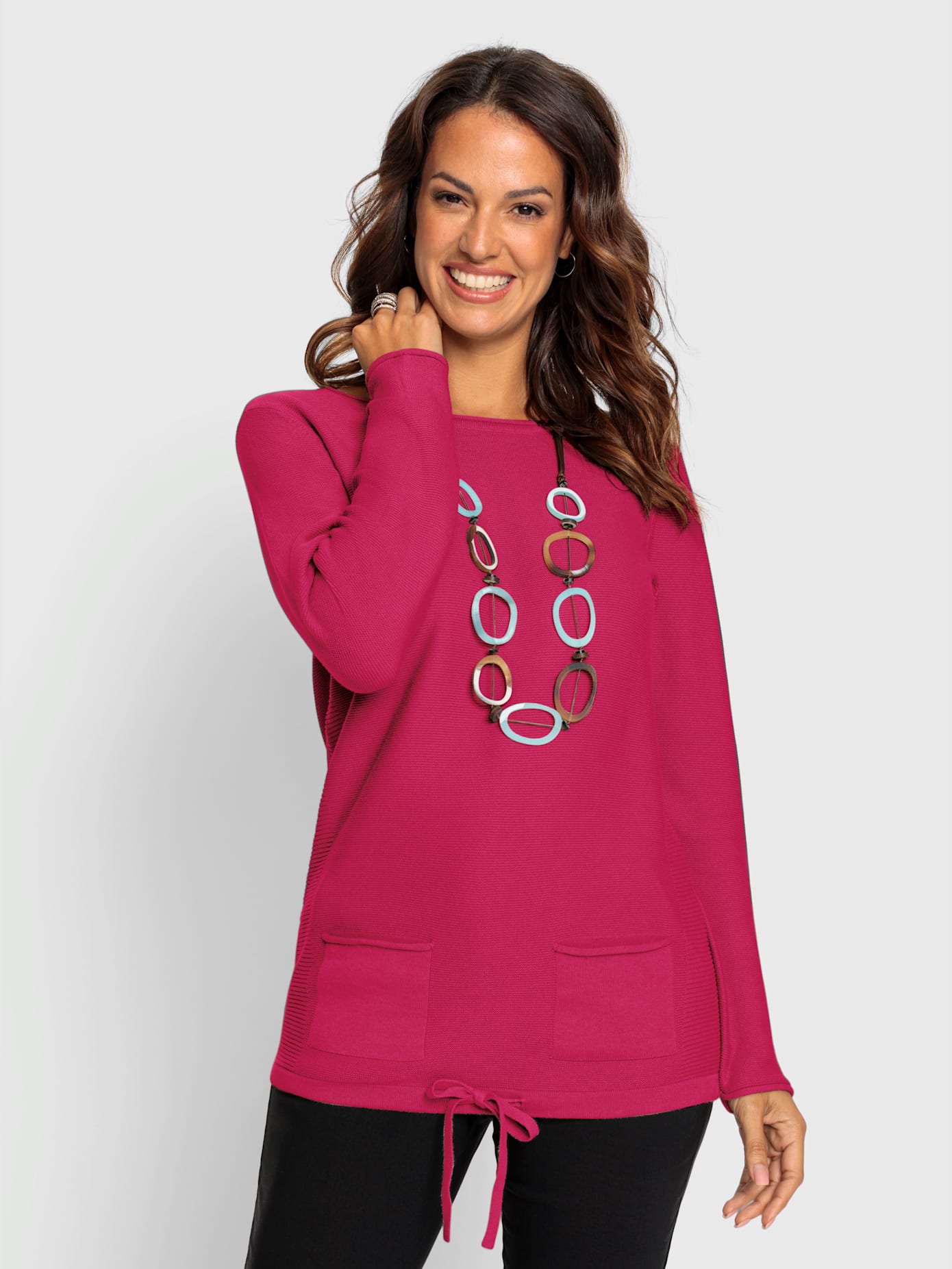 Pull maille perlée attrayante