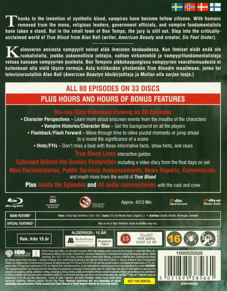 True Blood Box - Komplet - Sæson 1-7 - HBO - Blu-Ray