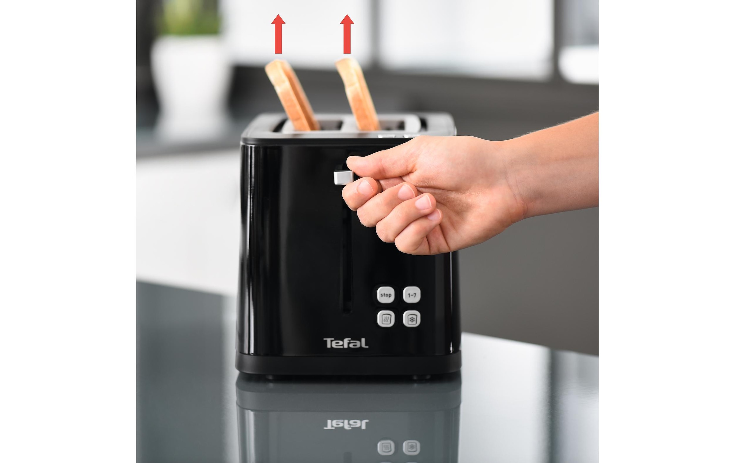 Tefal Toaster »Smart'n Light Schwarz« für 2 Scheiben 850 W