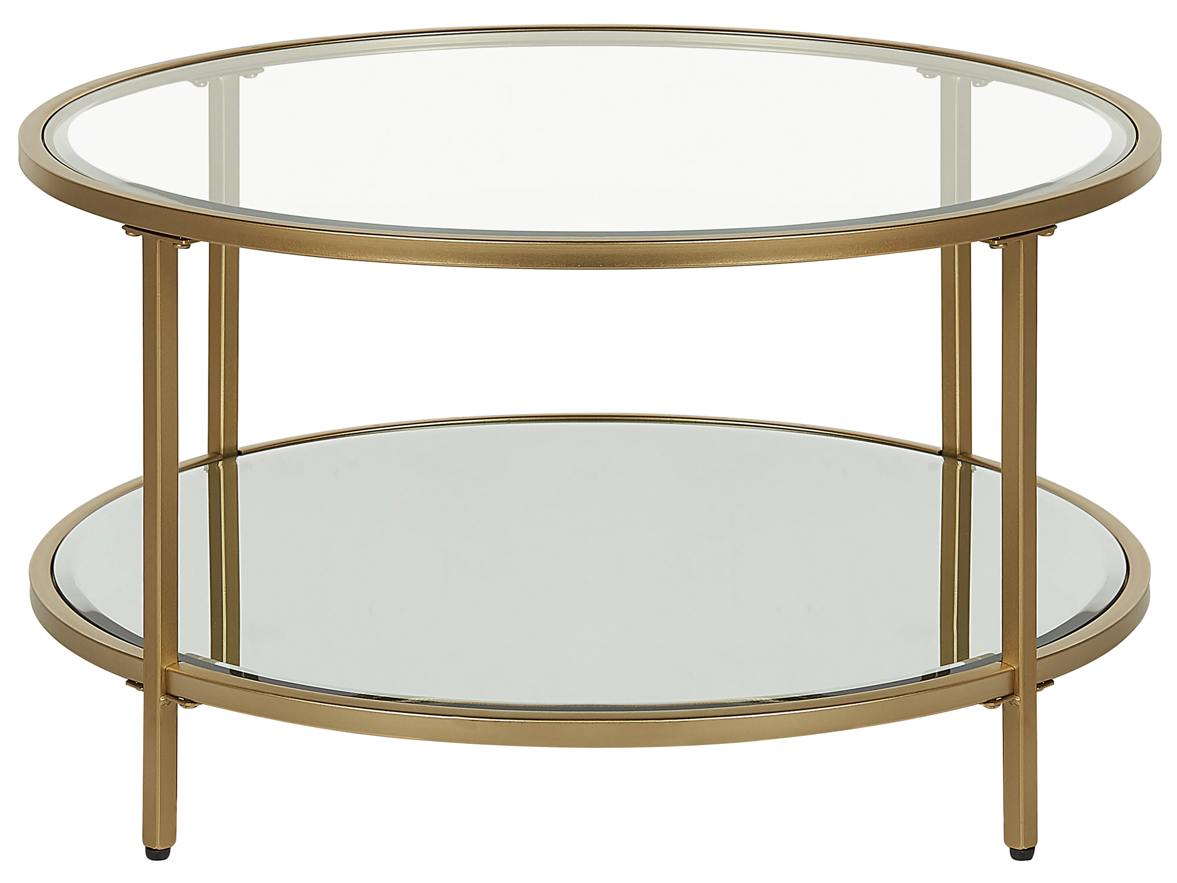 Salontafel BIRNEY Veiligheidsglas Goud