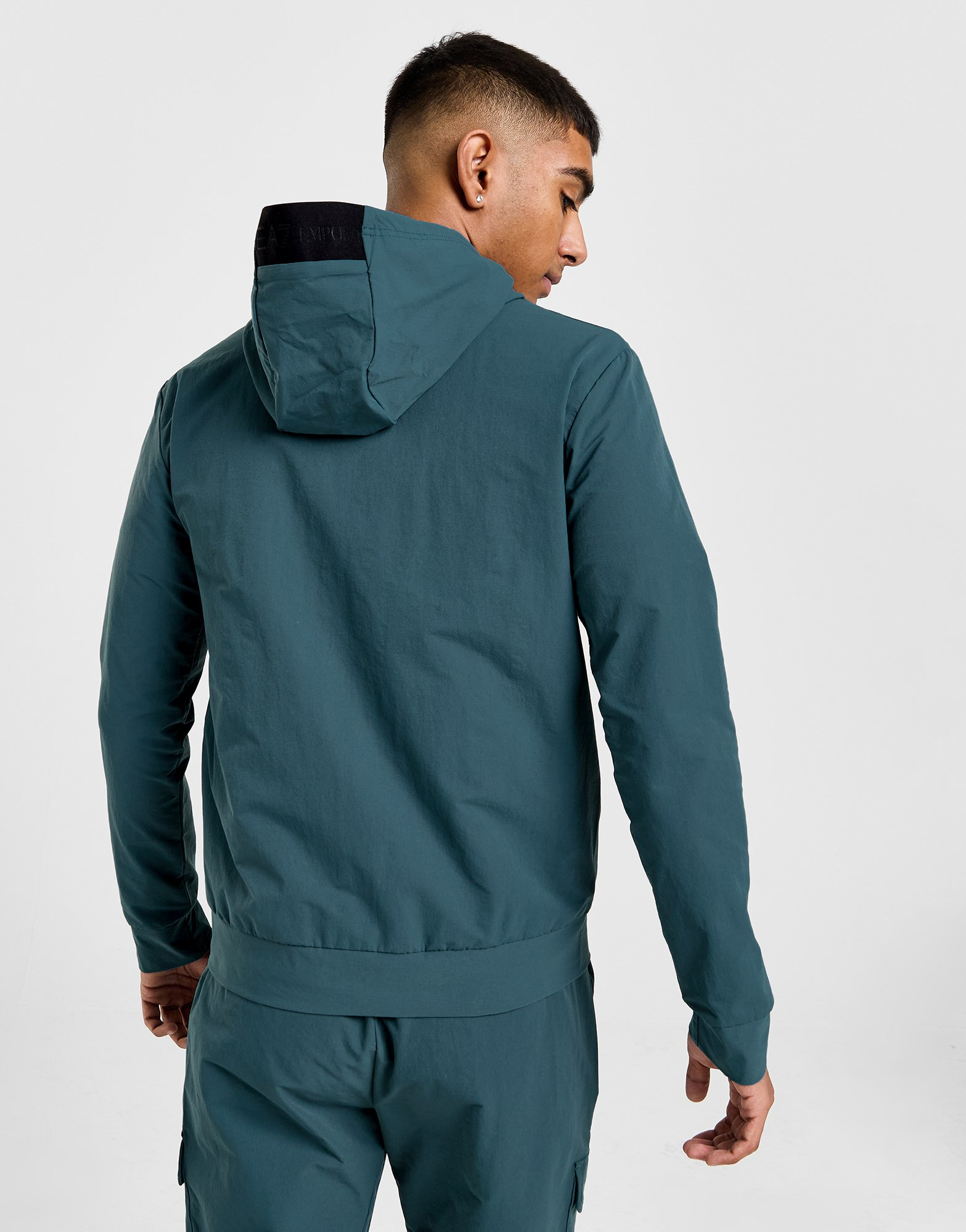 Emporio Armani EA7 Sweat à Capuche Zippé Tech Homme