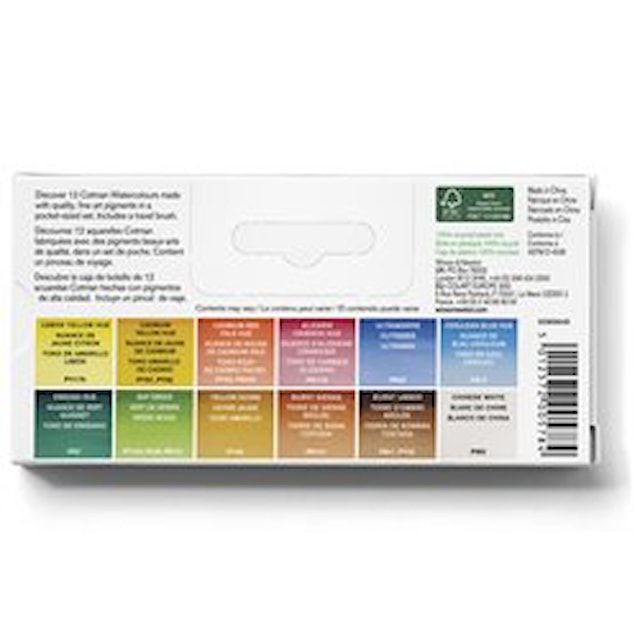 Akvarellfarge Cotman Sketchers Pocket Box 12 halvkopper Winsor & Newton