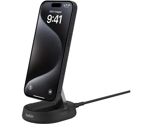 Belkin Qi2 15W Wireless Charging Folding Magnetic Stand, Black