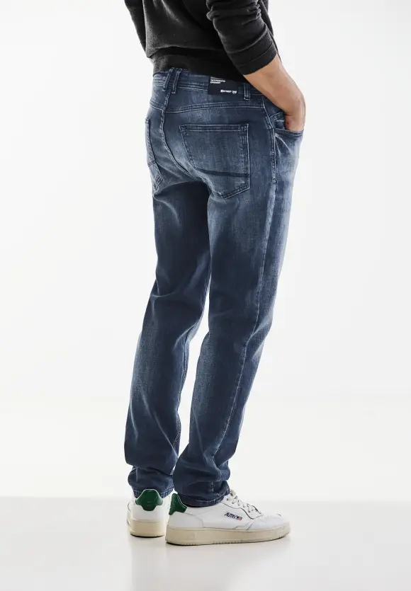 Regular Fit Jeans - indigo blue wash