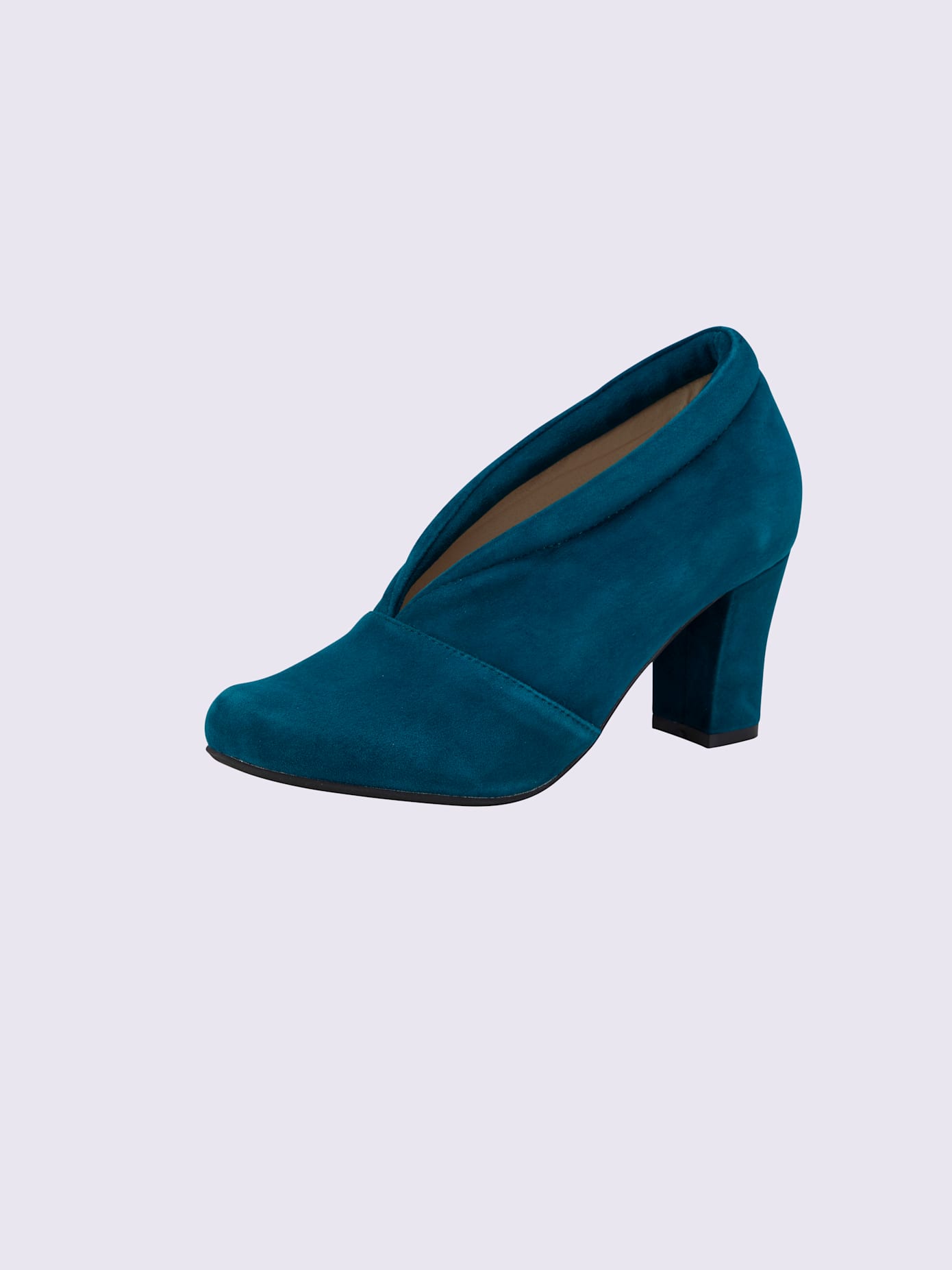 Escarpins cuir velours chèvre doux
