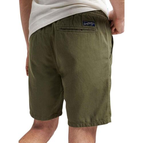 Superdry - VINTAGE OVERDYED SHORT Verde