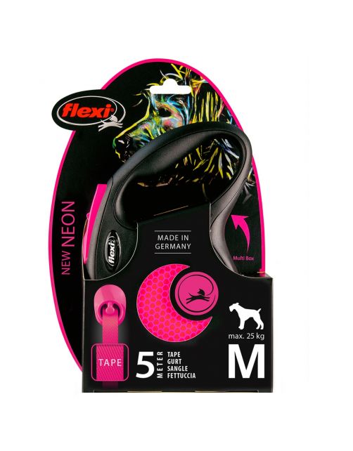 Flexi Rollijn New Neon Tape M 5 m - Hondenriem