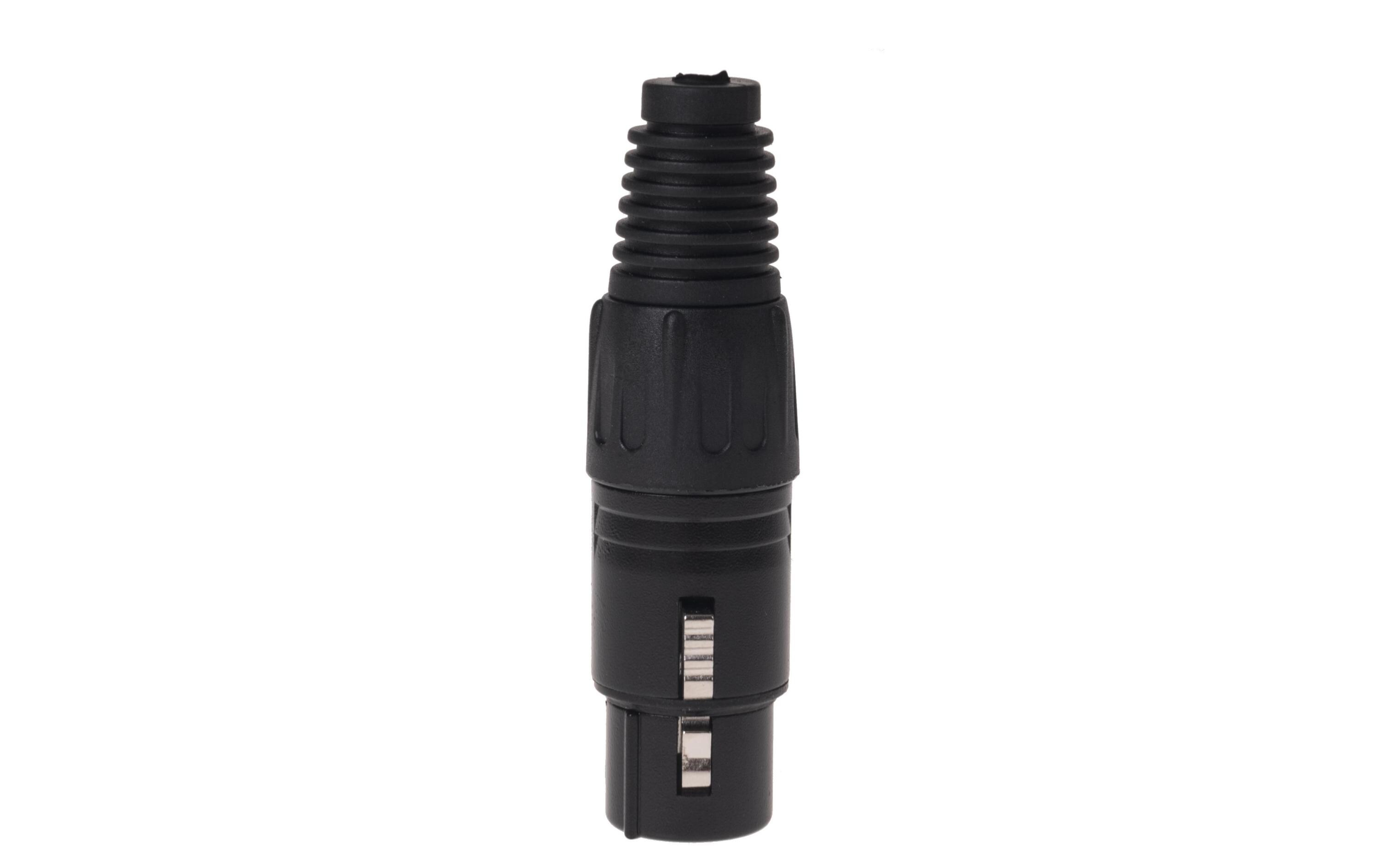 Stecker BC1001BK-F 3-Pol XLRf female Stecker schwarzHochwertiger und robuster Bemero XLR-Stecker