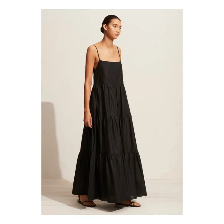 Matteau Robe Tiered Low Back | Noir