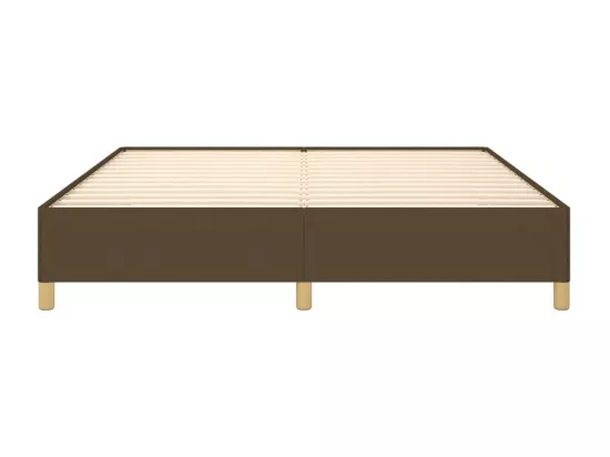 Sommier à lattes de lit Marron foncé 160x200 cm Tissu