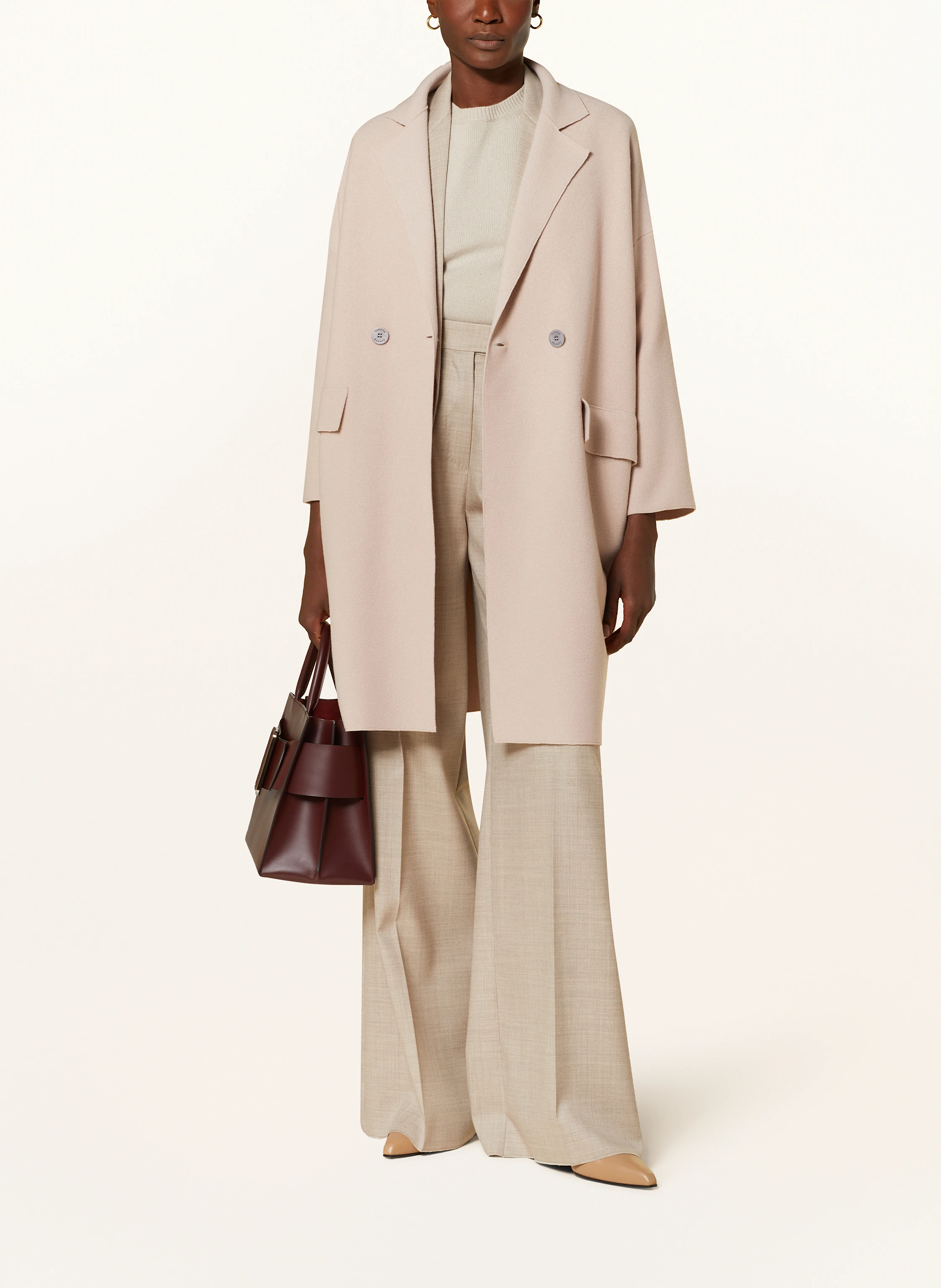 lunaria cashmere Oversized-Wollmantel mit Cashmere