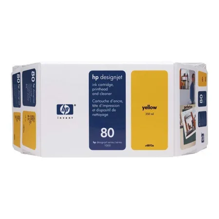 HP Original Druckerpatrone 80 gelb, value pack, 350 ml