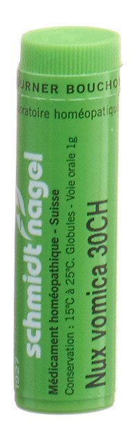SCHMIDT-NAGEL Nux vomica Glob 30 CH 1 g