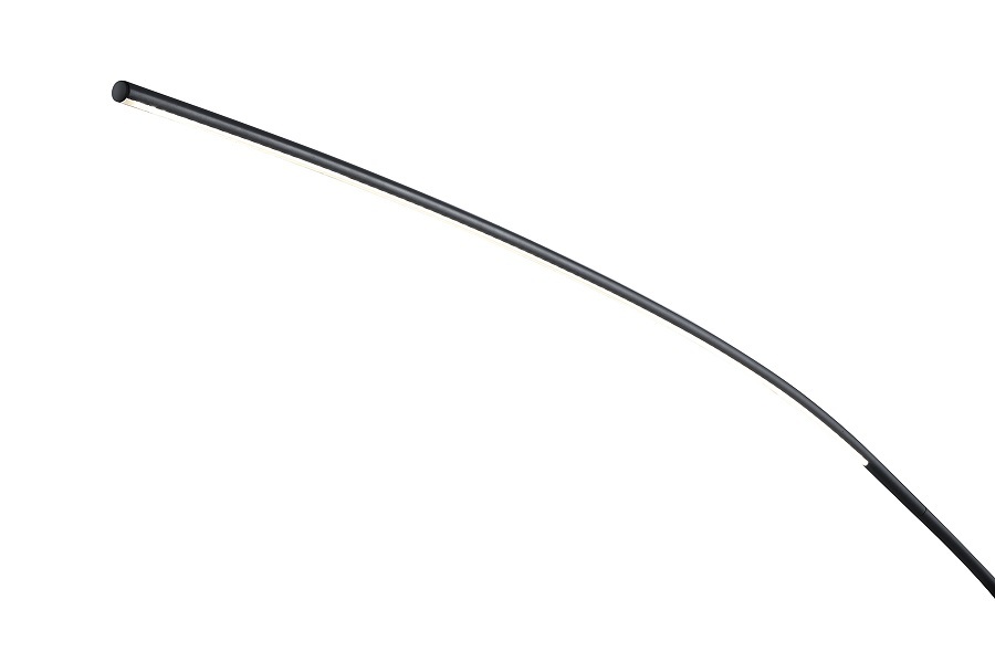 LED-Bogenleuchte - schwarz - mit Fußdimmer