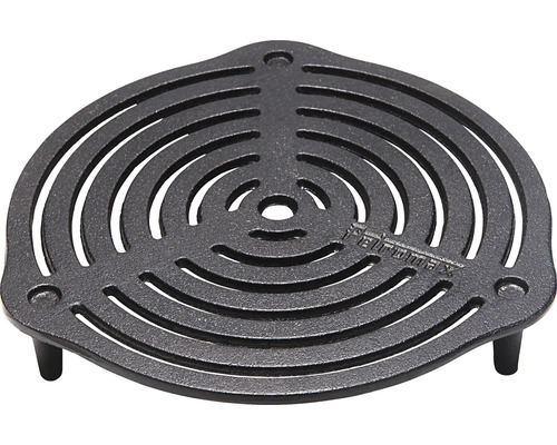 Stapelbaar grillrooster 5,3 x 22 cm gietijzer zwart