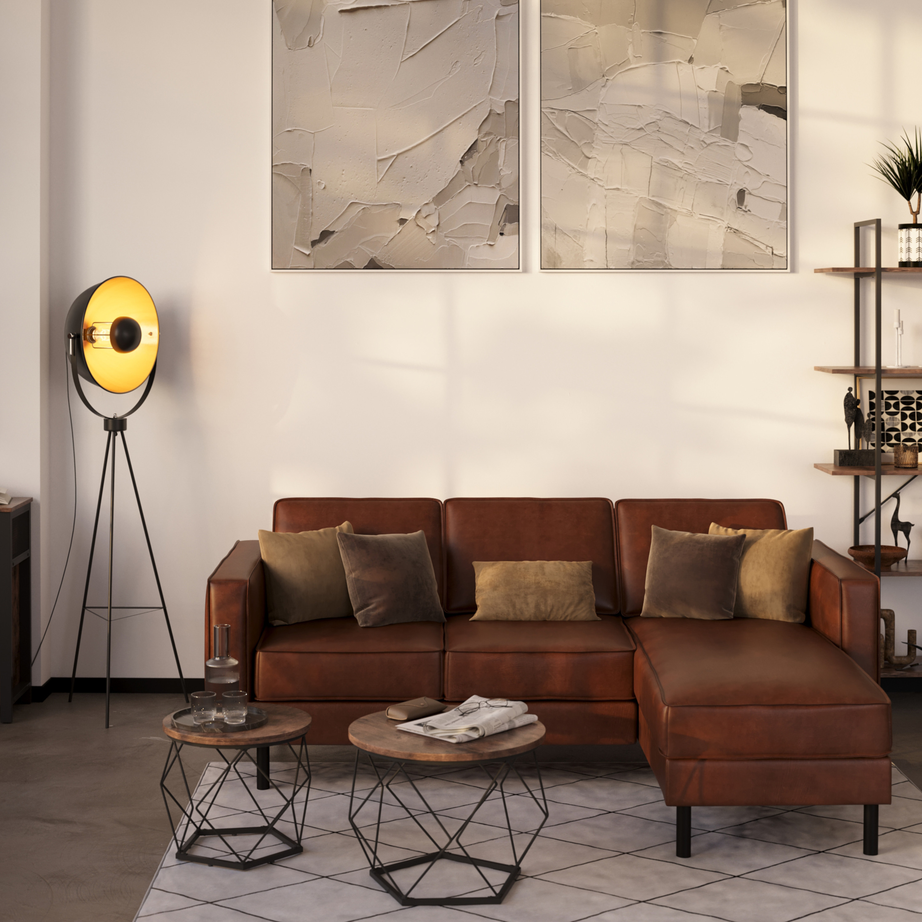 Stehlampe NOVA schwarz/gold