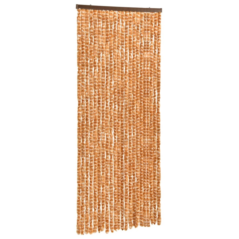 Moustiquaire ocre et blanc 90x220 cm chenille