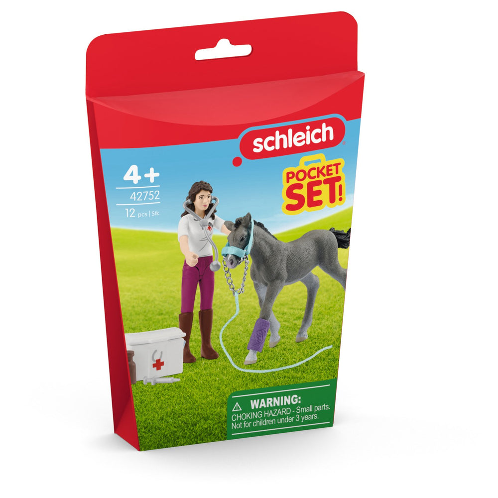 Køb Schleich Pocket Set Fru Kramer Med Føl