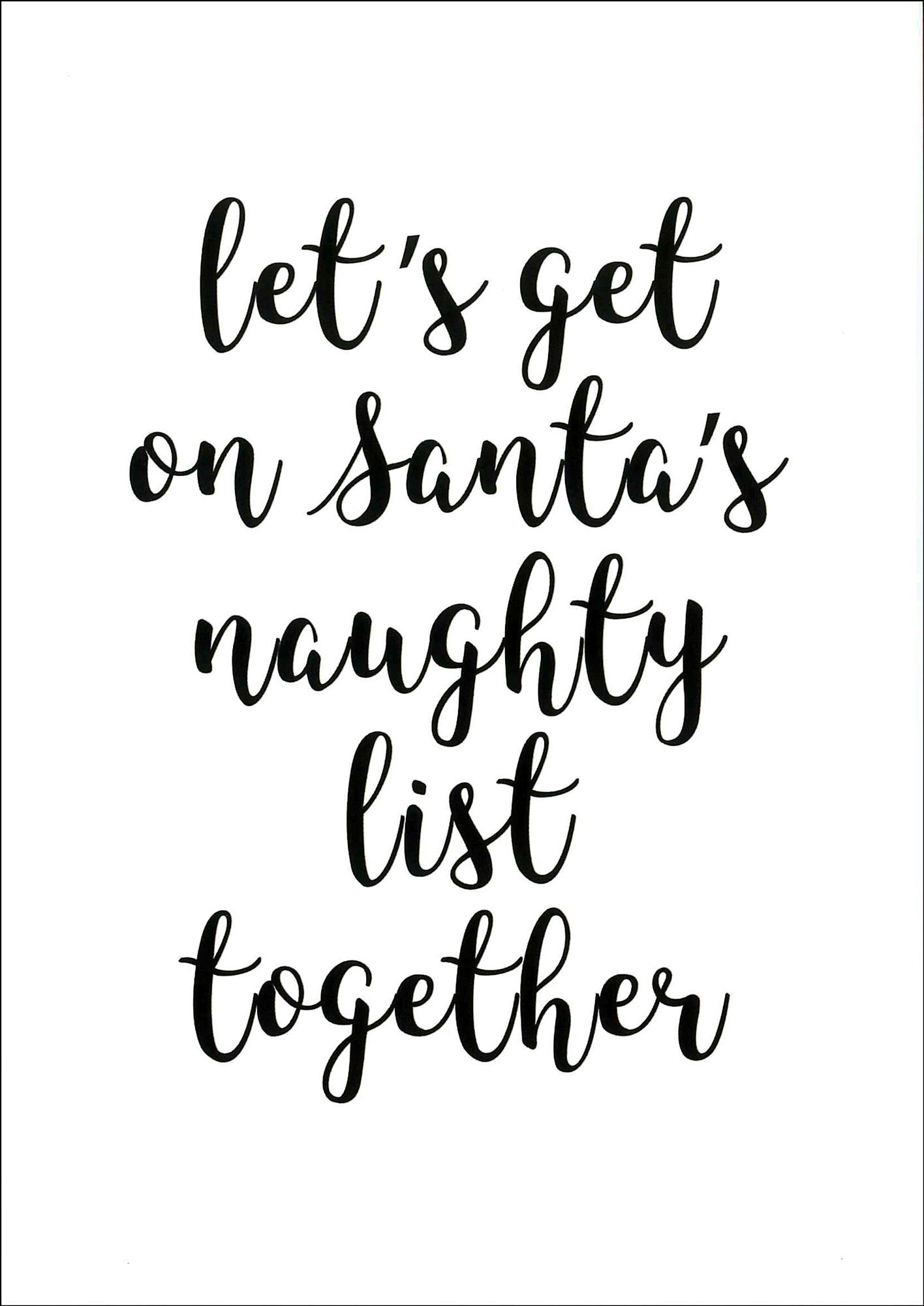 Postkarte 'Naughty List' günstig bestellen
