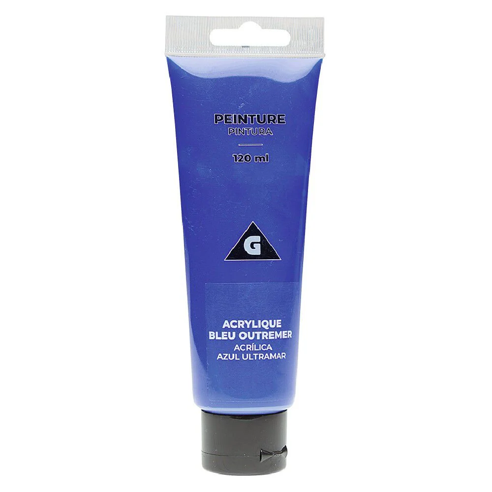 Peinture acrylique bleu