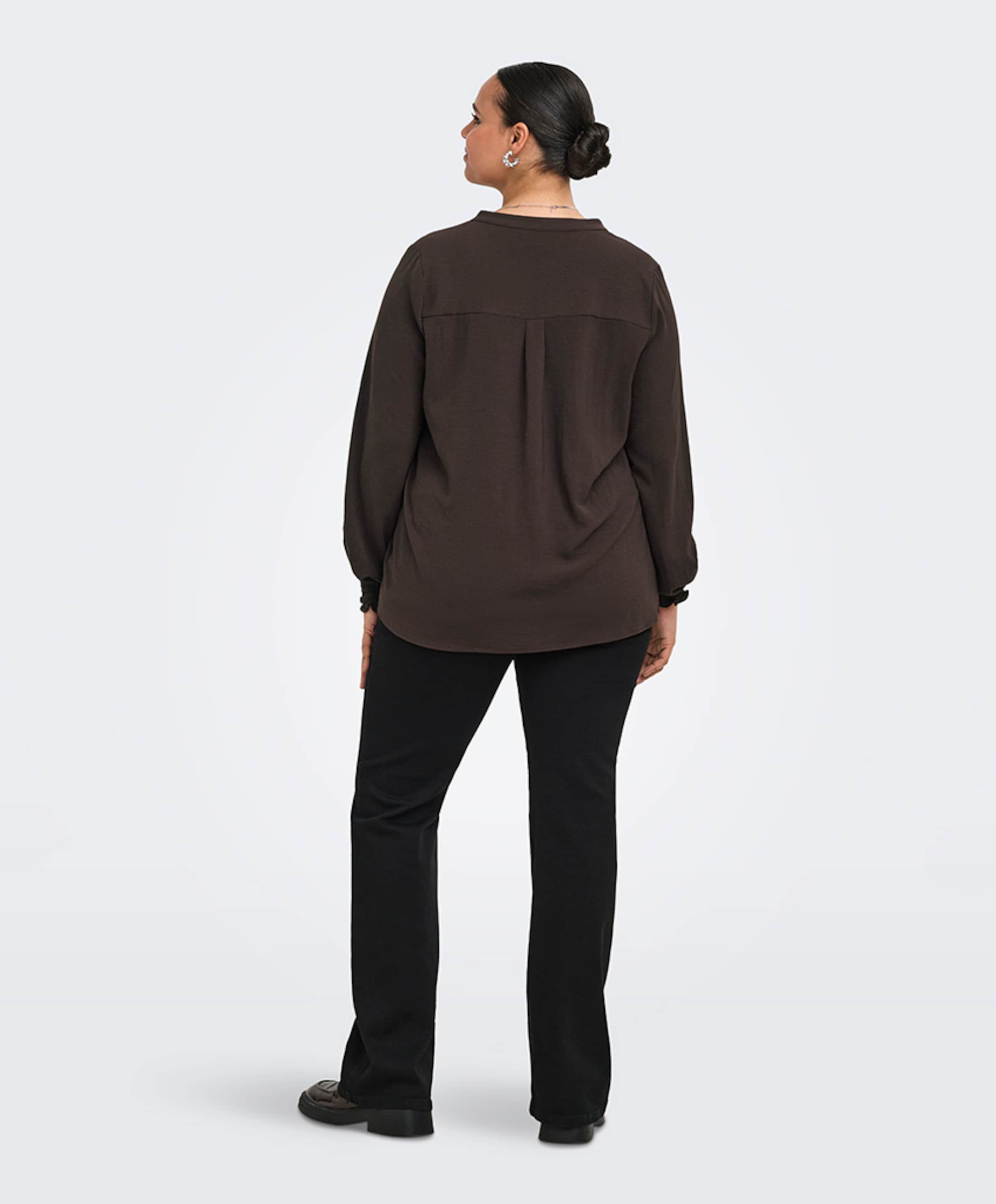 Only Carmakoma Dames blouse bruin