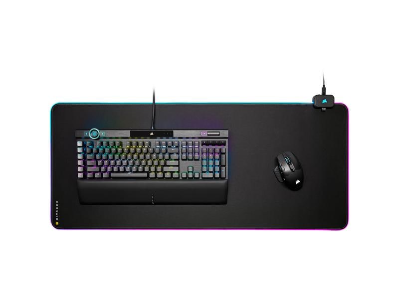 Corsair Gaming-Mausmatte MM700 RGB Extended XL iCUE Schwarz MM700 Extended XL Mausmatte mit RGB-Beleuchtung