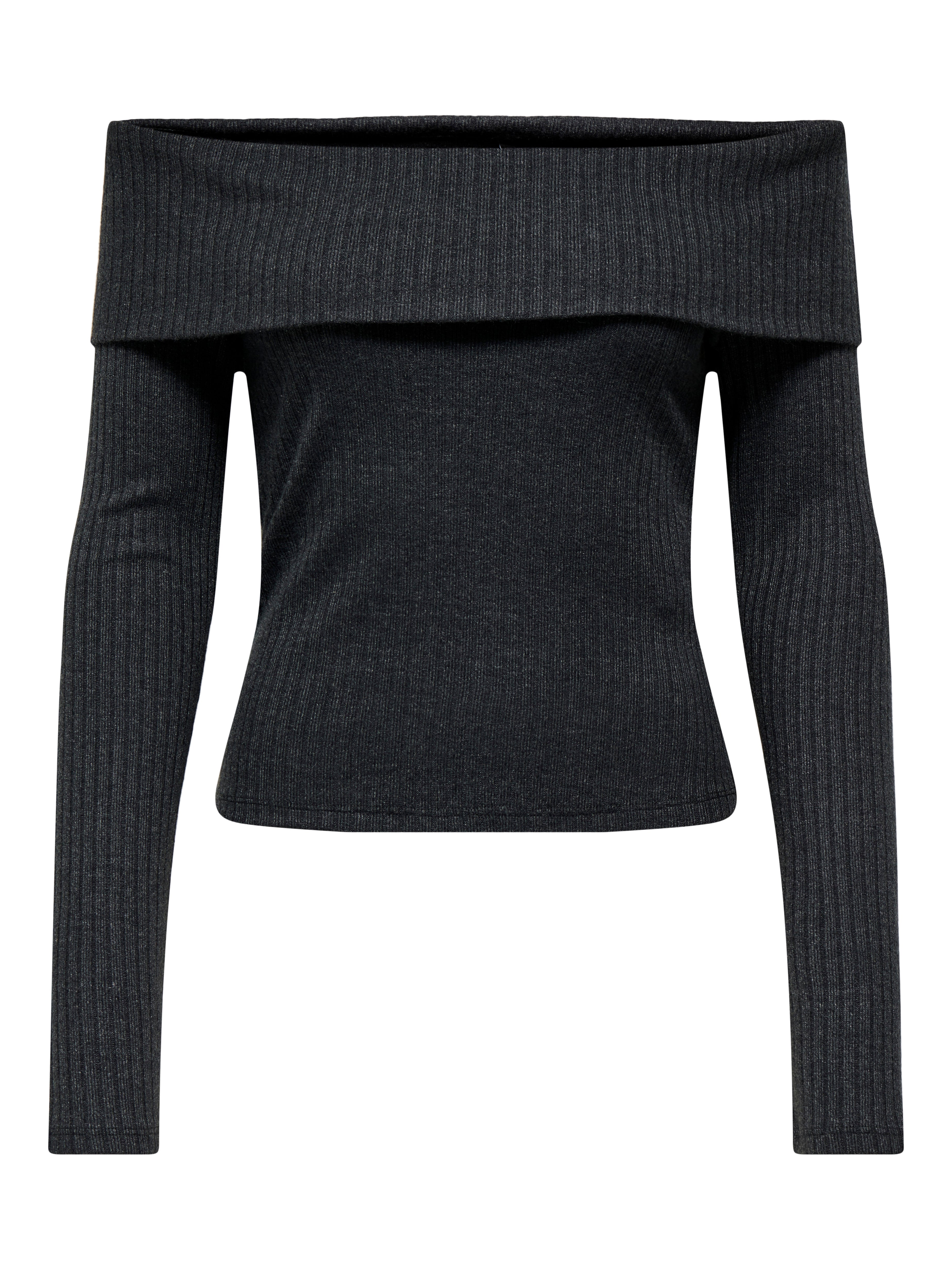 ONLPIPER Top Dark Grey Melange