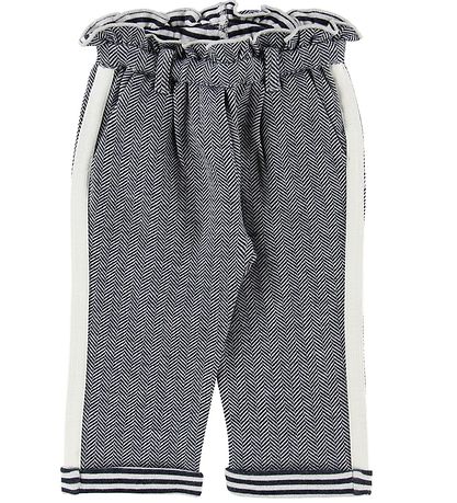 Emporio Armani Hosen - Weiß/Navy m. Muster