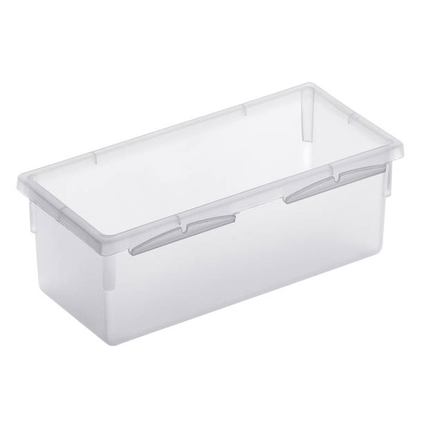 Rotho Basic organizer voor lade inrichting - 15 x 8 cm - transparant