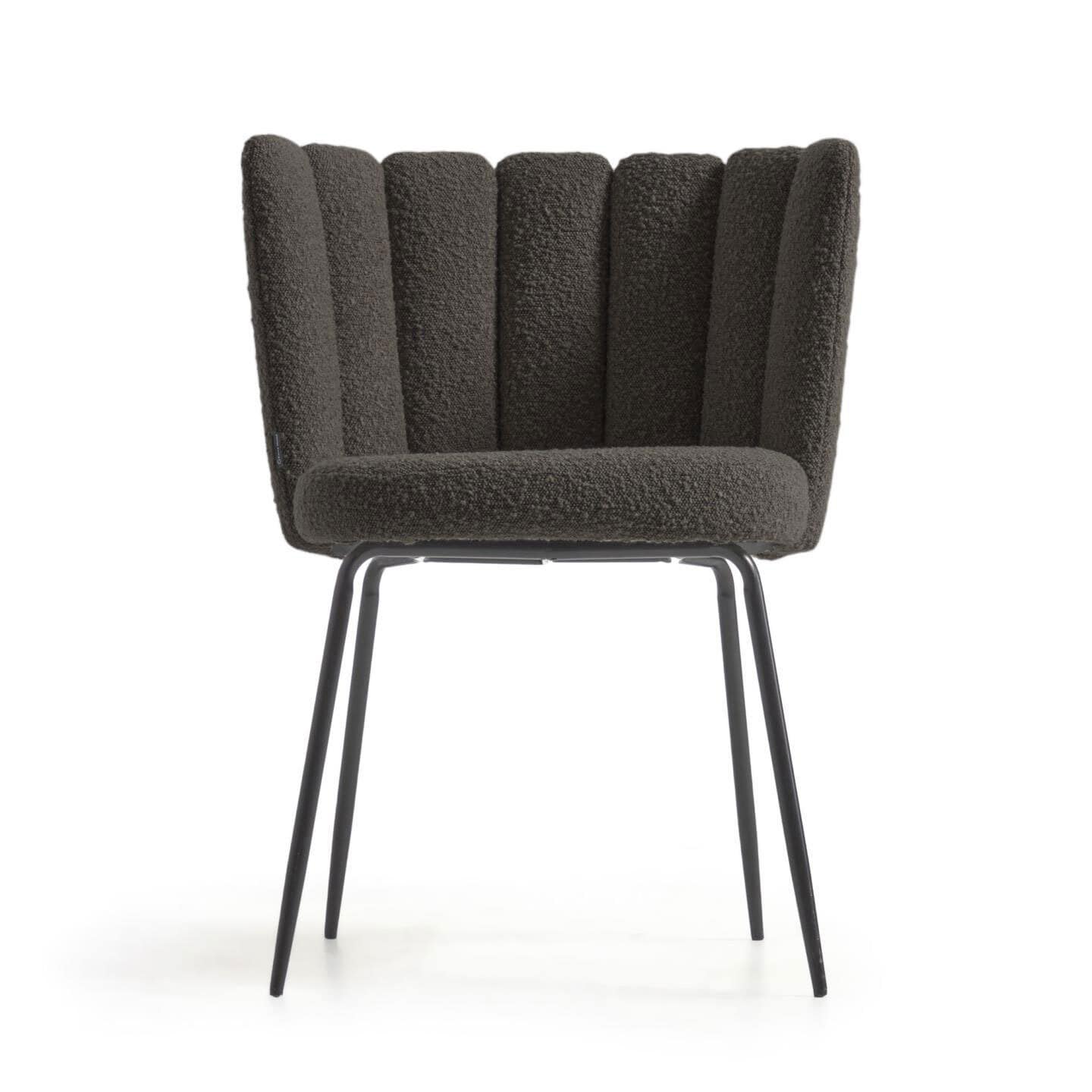 Kave Home Polsterstuhl ANIELA 2er Set schwarz